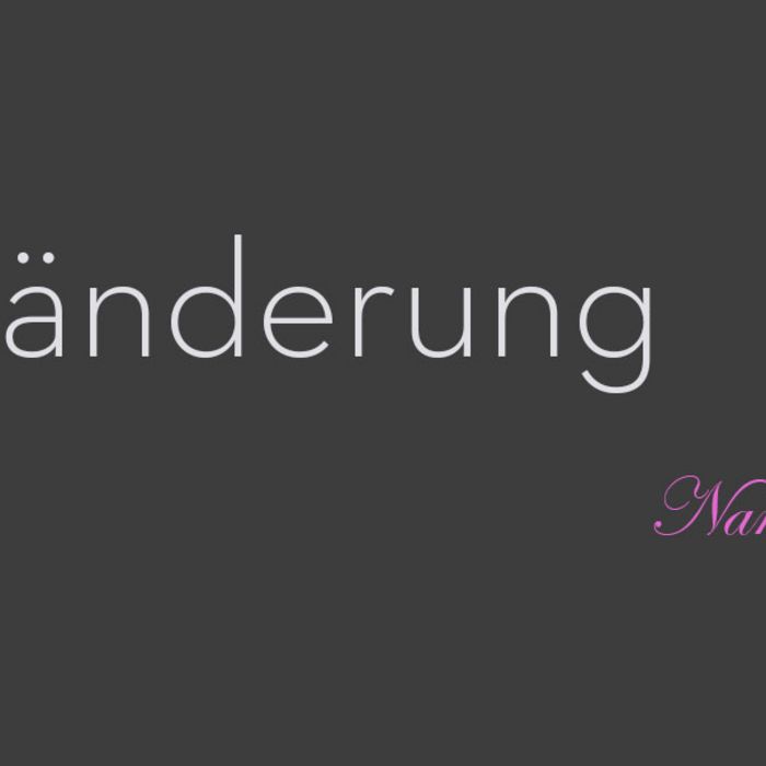 Namensänderung - öffentlich-rechtliche